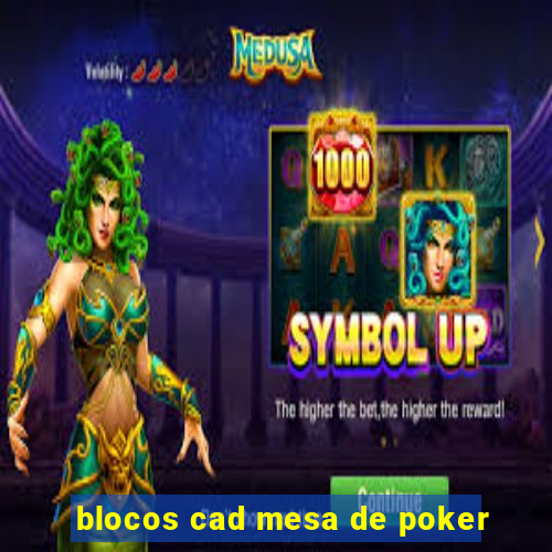 blocos cad mesa de poker